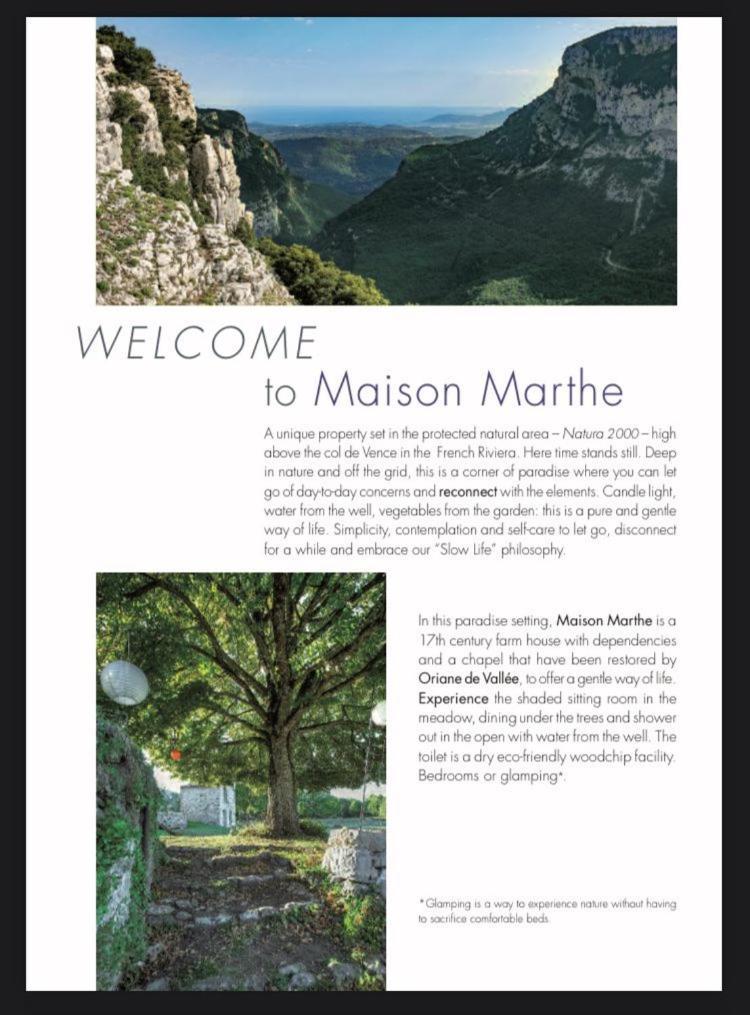 Maison Marthe - Maison Nomade Chic Coursegoules Eksteriør bilde